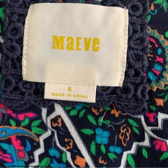 Anthropologie Maeve Maplewood Neon Paisley Dress - Picture 5 of 12